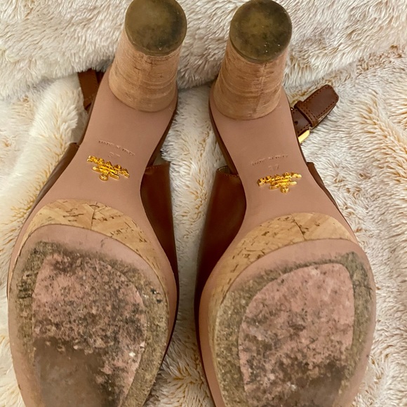 Authentic PRADA SLING BACK RUST COLOR - Picture 10 of 11